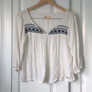 White Hollister Top